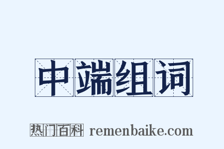中端组词是什么意思的图片